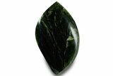 Polished Jade (Nephrite) Flame - Afghanistan #323277-1